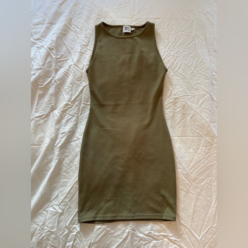 Princess Polly bodycon sage green minidress